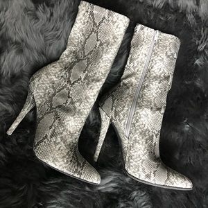 snakeskin boots fashion nova
